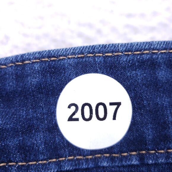 Levis Signature Jean Denim Cotton Women SZ 16 Blue Straight Stretch VTG Mid Rise - Picture 14 of 14